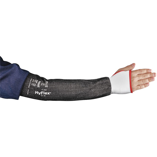 HYFLEX&reg; 11-281 Narrow Thumb Protective Arm Sleeve, Intercept, 22", ASTM ANSI Level A4, Grey Air Extreme Inc.