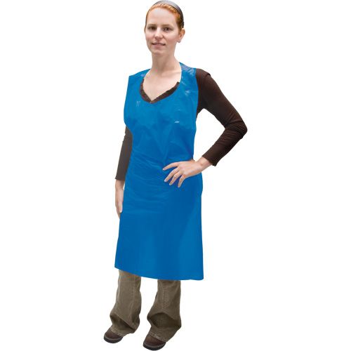 Tablier en poly&eacute;thyl&egrave;ne, Poly&eacute;thyl&egrave;ne, Bleu, 35" la x 46" lo Air Extreme Inc.