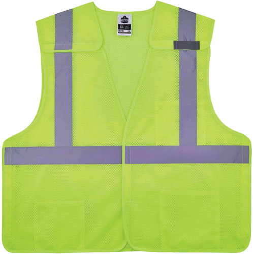 GloWear 8217BA Breakaway Mesh Safety Vest, High Visibility Lime-Yellow, Medium/Small, Polyester Air Extreme Inc.