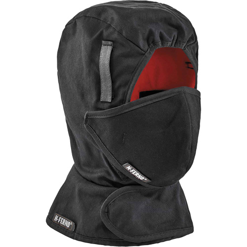 Doublure de casque de s&eacute;curit&eacute; d'hiver N-Ferno avec cache-bouche, Doublure en Molleton, Taille unique, Noir Air Extreme Inc.