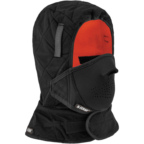 N-Ferno&reg; 3-Layer Winter Hard Hat Liner with Mouthpiece, Fleece Lining, One Size, Black Air Extreme Inc.
