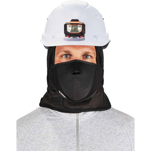N-Ferno&reg; 3-Layer Winter Hard Hat Liner with Mouthpiece, Fleece Lining, One Size, Black Air Extreme Inc.