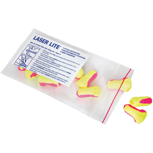 Bouchons d'oreilles jetables Laser Lite de Howard Leight, Vrac - Sac en poly Air Extreme Inc.