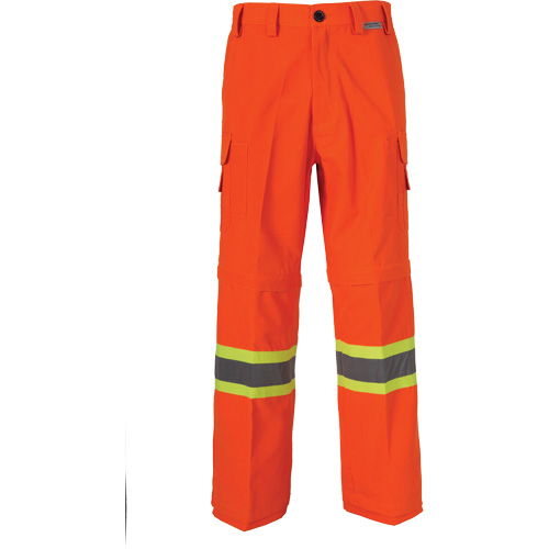 Pantalons de mineur ventil&eacute;s haute visibilit&eacute; toutes saisons, Poly-coton, 32, Orange haute visibilit&eacute; Air Extreme Inc.