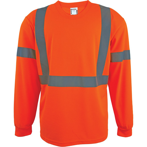 Long Sleeve Safety Shirt, Polyester, 2X-Large, High Visibility Orange Air Extreme Inc.