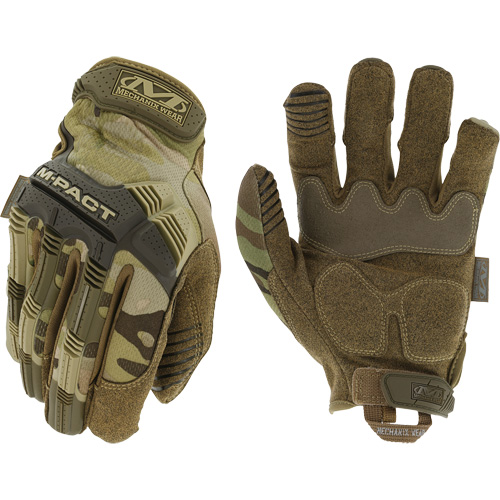 Gants antichocs tactiques MultiCam M-Pact, 8, Paume en Synth&eacute;tique, Poignet Boucle et crochet Air Extreme Inc.