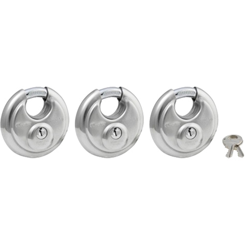 Cadenas &agrave; arceau prot&eacute;g&eacute;, Argent, Cl&eacute;s identiques, Acier inoxydable, Largeur de 2-3/4" Air Extreme Inc.