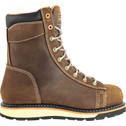 Bottes de travail pour monteur, Cuir, Embout Acier, Taille 7, Imperm&eacute;able Air Extreme Inc.