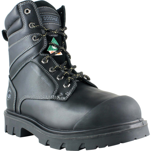 Boomerang Work Boots, Leather, Steel Toe, Size 7, Impermeable Air Extreme Inc.
