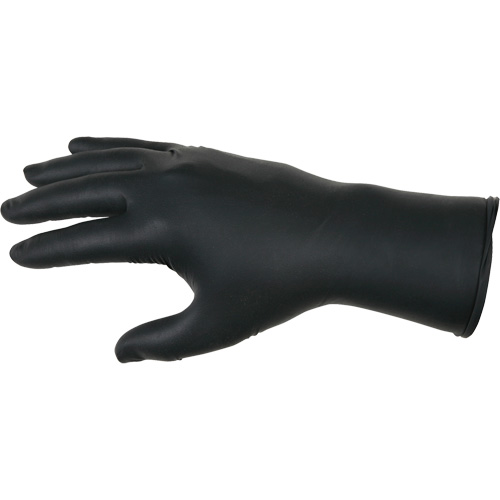NitriShield Stealth Extra Disposable Gloves, Large, Nitrile, 6-mil, Powder-Free, Black Air Extreme Inc.
