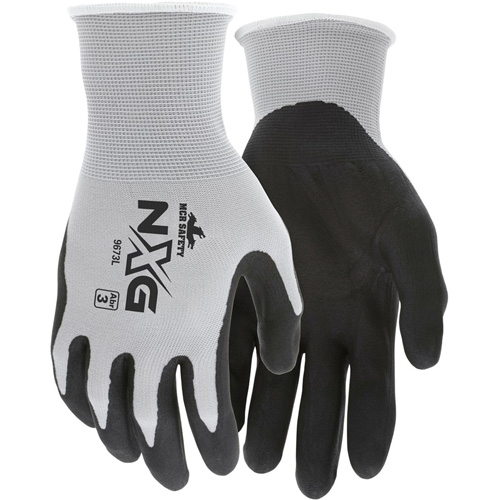Gants enduits NXG, Grand, R&ecirc;vetement Mousse de nitrile, Calibre 13, Enveloppe en Nylon Air Extreme Inc.
