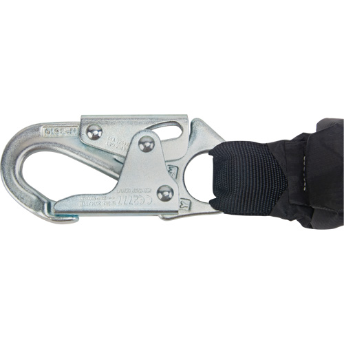 Miller&reg; HP Shock-Absorbing Lanyard, 4', Locking Rebar Hook Center, Locking Snap Hook Leg Ends, Polyester Air Extreme Inc.