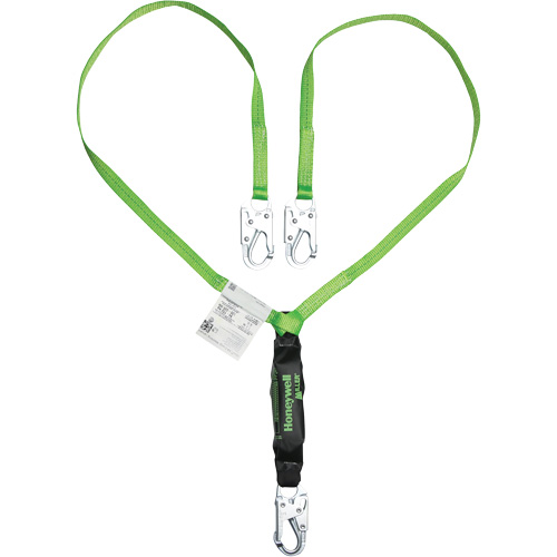 Miller&reg; HP Shock-Absorbing Lanyard, 6', Locking Snap Hook Center, Locking Snap Hook Leg Ends, Polyester Air Extreme Inc.