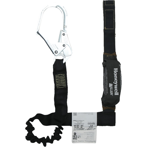 Miller&reg; Arc-Rated Shock-Absorbing Lanyard, 6', Scaffold Hook Center, Choke-Off Loop Leg Ends, Kevlar&reg; Air Extreme Inc.