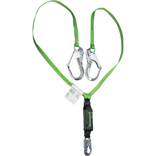 Miller&reg; HP Shock-Absorbing Lanyard, 6', Locking Rebar Hook Center, Locking Snap Hook Leg Ends, Polyester Air Extreme Inc.