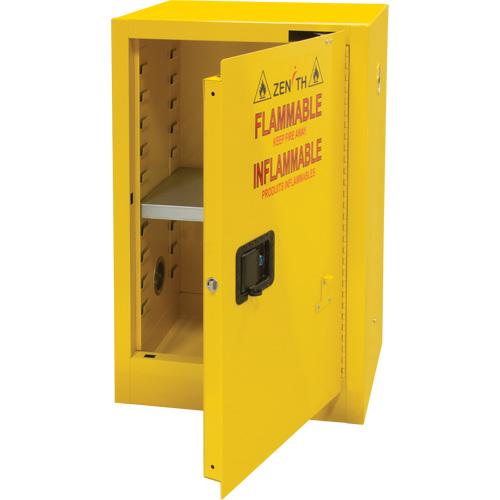 Flammable Storage Cabinet, 12 gal., 1 Door, 23" W x 35" H x 18" D Air Extreme Inc.