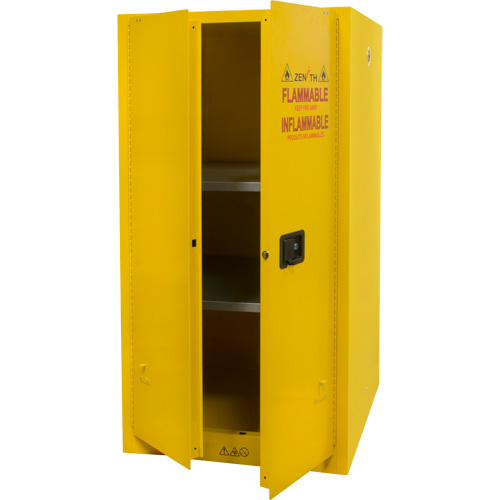 Flammable Storage Cabinet, 60 gal., 2 Door, 34" W x 65" H x 34" D Air Extreme Inc.