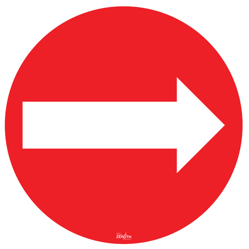 Arrow Floor Sign, Adhesive Air Extreme Inc.