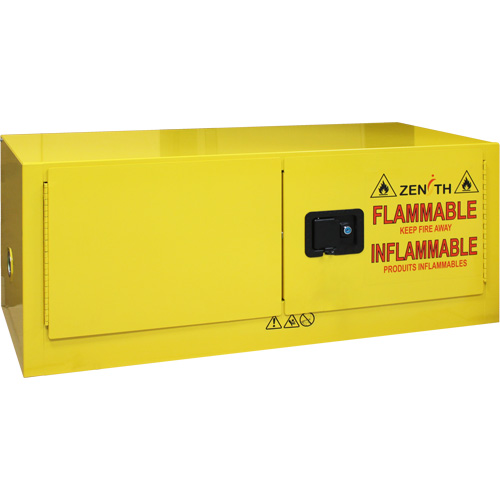 Flammable Storage Cabinet, 12 gal., 2 Door, 43" W x 18" H x 18" D Air Extreme Inc.