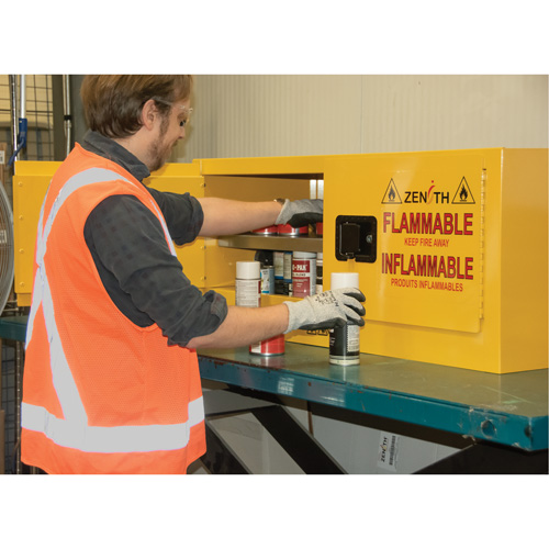 Flammable Storage Cabinet, 12 gal., 2 Door, 43" W x 18" H x 18" D Air Extreme Inc.