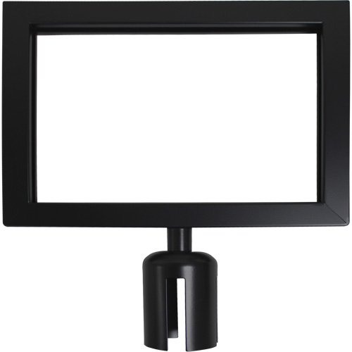 Cadre d'enseigne pour poteau de barri&egrave;re pour le contr&ocirc;le des foules, Noir Air Extreme Inc.