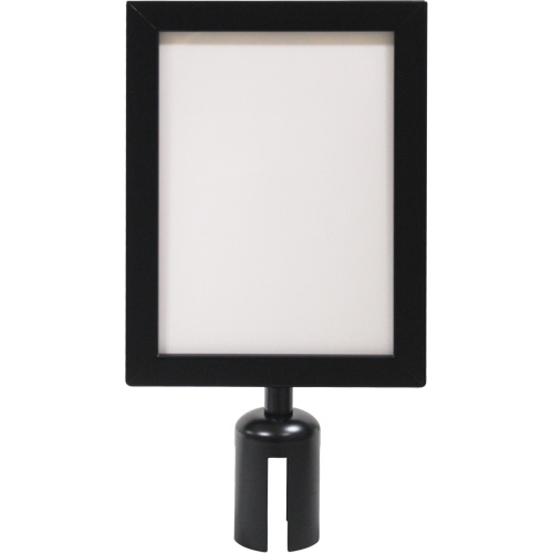 Sign Frame for Crowd Control Post, Black Air Extreme Inc.