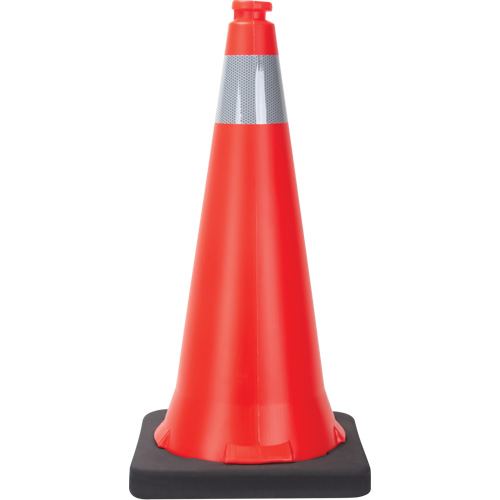C&ocirc;ne de signalisation, 28", Orange, Bande(s) r&eacute;fl&eacute;chissante(s) 4" Air Extreme Inc.