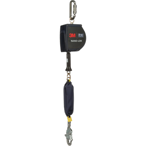 Cordage de s&eacute;curit&eacute; autor&eacute;tractable allong&eacute; Nano-Lok, 15', Acier inoxydable, Pivotant Air Extreme Inc.