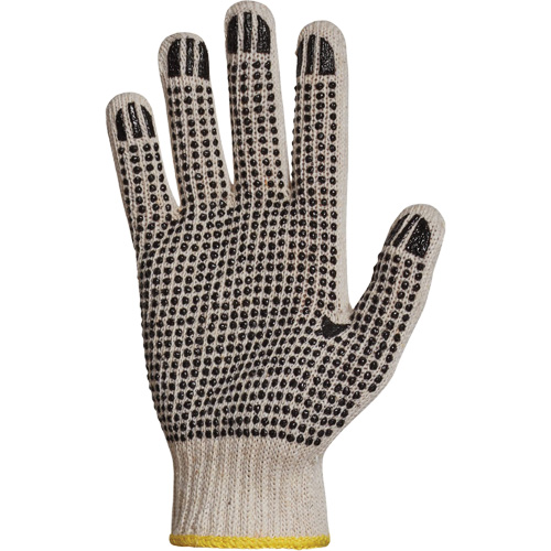 Gant en tricot avec pois de PVC Sure Grip, Poly/coton, Un c&ocirc;t&eacute;, Calibre 7, T-petit Air Extreme Inc.