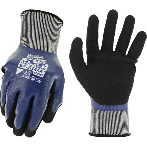 Gants de travail SpeedKnit Shield C4, Taille Petit/7, Calibre 18, Rev&ecirc;tement Nitrile, Enveloppe en Nylon/Spandex, ASTM ANSI niveau A4/EN 388 niveau C Air Extreme Inc.