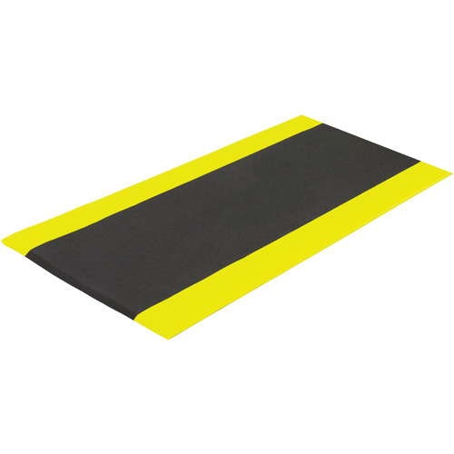 Tapis antifatigue Airsoft, Rugueux, 3' x 5' x 3/8", Noir/Jaune, &eacute;ponge en PVC Air Extreme Inc.