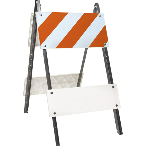 Prismatic Barricade, Folding, 24" L x 45" H, Orange/White Air Extreme Inc.