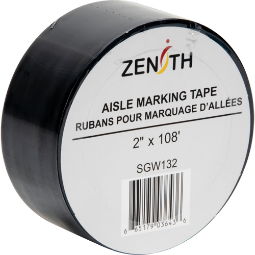 Aisle Marking Tape, 2" x 108', PVC, Black Air Extreme Inc.