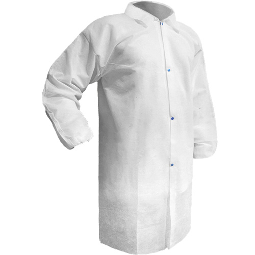 Care Lab Coat, Polypropylene, White, Small Air Extreme Inc.