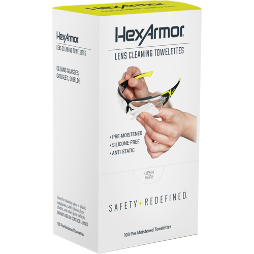 Lingettes nettoyantes pour verres, Paquet de 100 Air Extreme Inc.