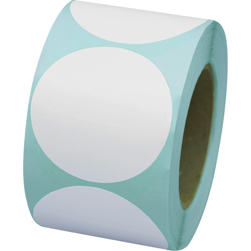 Pastilles de marquage color&eacute;es, Cercle, 3" lo x 3" la, Blanc, Vinyle Air Extreme Inc.