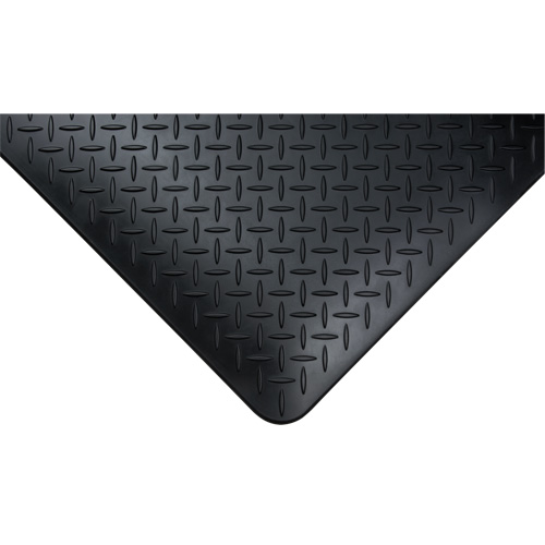 Anti-Fatigue Matting, Diamond, 1-2/3' x 3-1/4' x 3/4", Black, Polyurethane Air Extreme Inc.