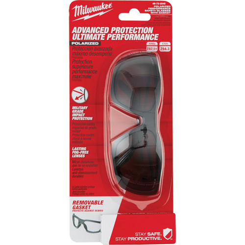 Performance Safety Glasses with Gasket, Black Lens, Polarized, Meets/Exceeds CSA Z94.3 Air Extreme Inc.