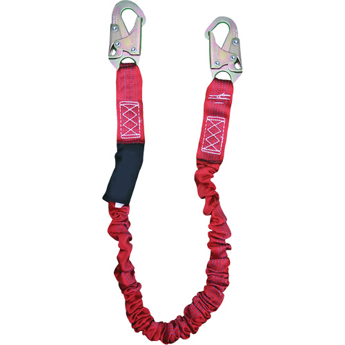 ShockSorb Internal Shock Lanyard, 6', Snap Hook Center, Snap Hook Leg Ends, Polyester Air Extreme Inc.