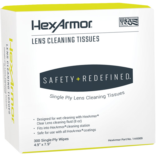 Serviettes nettoyantes pour lentilles, 4,9" x 7,9", 300 /pqt. Air Extreme Inc.