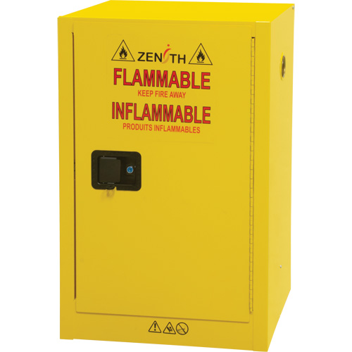 Flammable Aerosol Storage Cabinet, 12 gal., 1 Door, 23" W x 35" H x 18" D Air Extreme Inc.