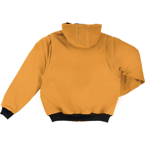 Blouson d'aviateur en toile lourde avec capuchon, Hommes, Petit, Brun Air Extreme Inc.