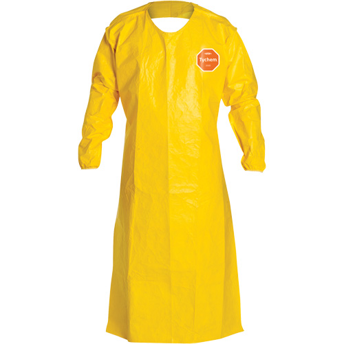 Tychem&reg; 2000 Extra-Long Long-Sleeved Apron, Polyethylene, 52" L x 28.5" W, Yellow Air Extreme Inc.
