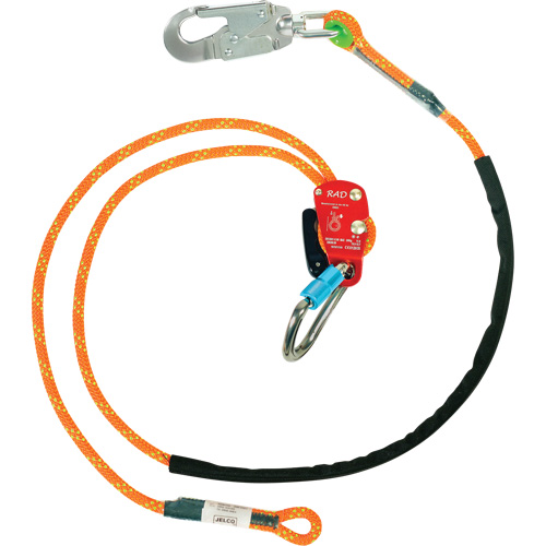 RAD Adjustable Rope Safety Lanyard, 1 Legs, 8', CSA Class F Air Extreme Inc.