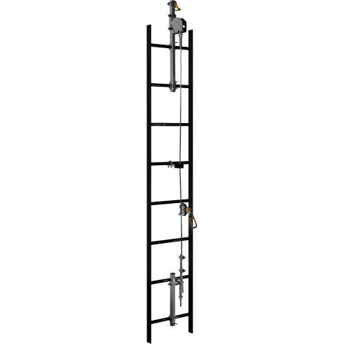 Syst&egrave;me de s&eacute;curit&eacute; vertical &agrave; c&acirc;ble 20' Lad-Saf, Acier galvanis&eacute; Air Extreme Inc.