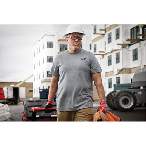 T-shirt de travail hybride, Hommes, Petit, Gris Air Extreme Inc.