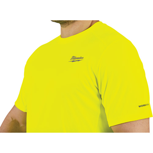 Workskin Lightweight High Visibility Shirt, Men's, Small, Yellow Air Extreme Inc.