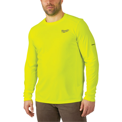 Workskin Lightweight High Visibility Shirt, Men's, Small, Yellow Air Extreme Inc.