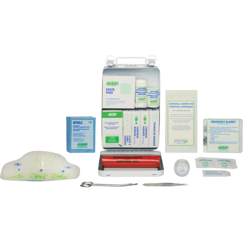 Trousse de premiers soins de base 16 unit&eacute;s, R&eacute;pond &agrave; la norme CSA Z1220-17 type 2 environnements &agrave; faible risque, Petit (2-25 travailleurs) Air Extreme Inc.
