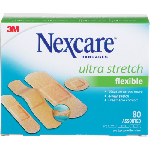 Nexcare Ultra Stretch Bandages, Assorted, Plastic, Non-Sterile Air Extreme Inc.